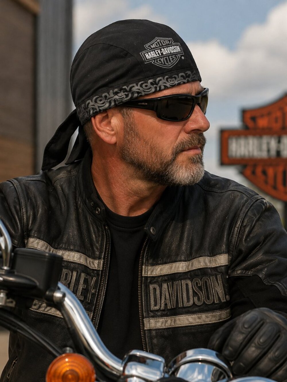 Harley-Davidson Black Skull Cap